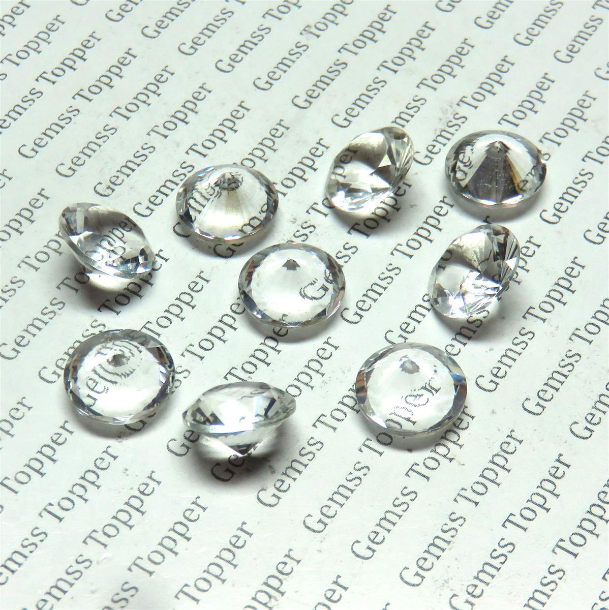Herkimer Diamond 3x3 mm Round Faceted